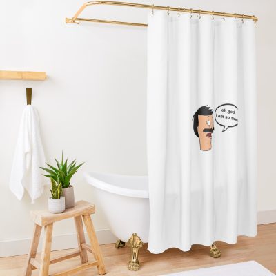 Oh God I Am So Tired Fan Art Shower Curtain Official Bob's Burgers Merch