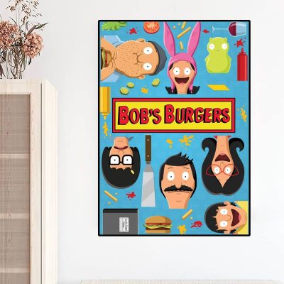 Cartoon B Bobs B Burgers Cool POSTER Prints Wall Painting Bedroom Living Room Decoration Home 5 - Bob's Burgers Store