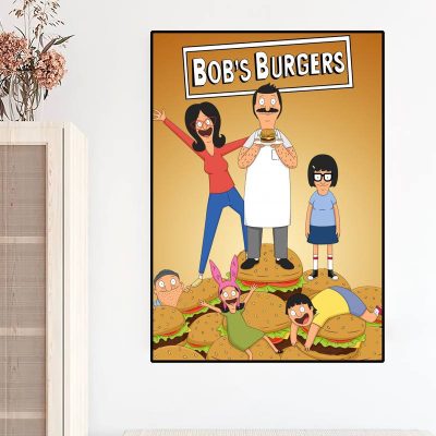 Cartoon B Bobs B Burgers Cool POSTER Prints Wall Painting Bedroom Living Room Decoration Home 6 - Bob's Burgers Store